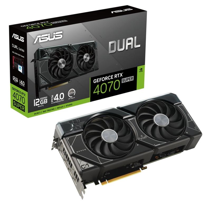 ASUS Dual -RTX4070S-12G NVIDIA GeForce RTX 4070 SUPER 12 GB GDDR6X