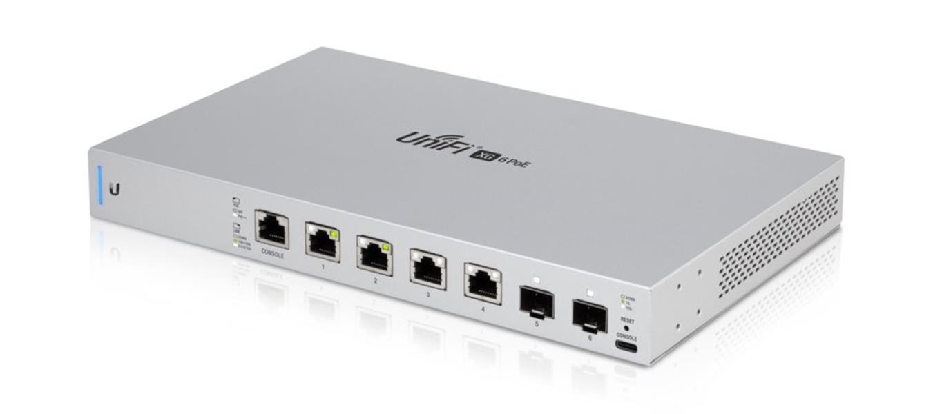 Ubiquiti Switch UniFi 4xRJ45 10GBit/2xSFP+ 10GBit Managed PoE 19 Rack-Mountable, 10G Ethernet SFP+ & RJ45 Ports