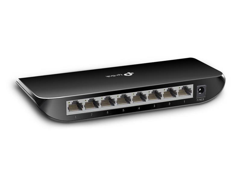 TP-LINK TL-SG1008D netwerk-switch Unmanaged Gigabit Ethernet (10/100/1000) Zwart