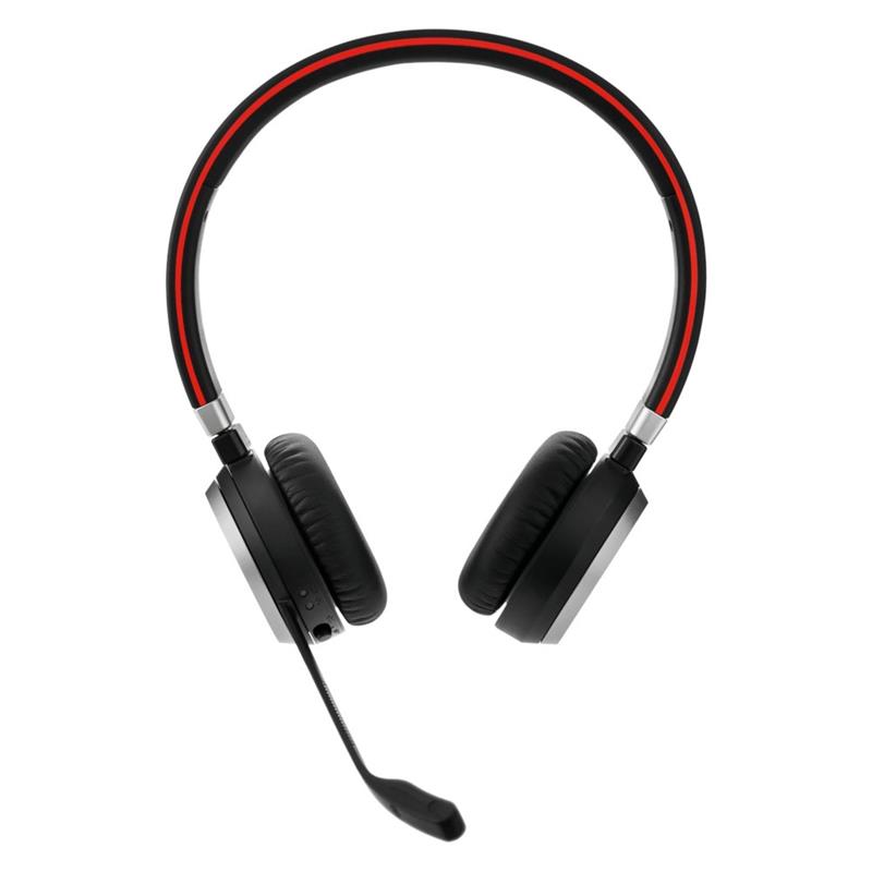 Jabra Evolve 65 Headset Bedraad en draadloos Hoofdband Oproepen/muziek USB Type-A Bluetooth Zwart