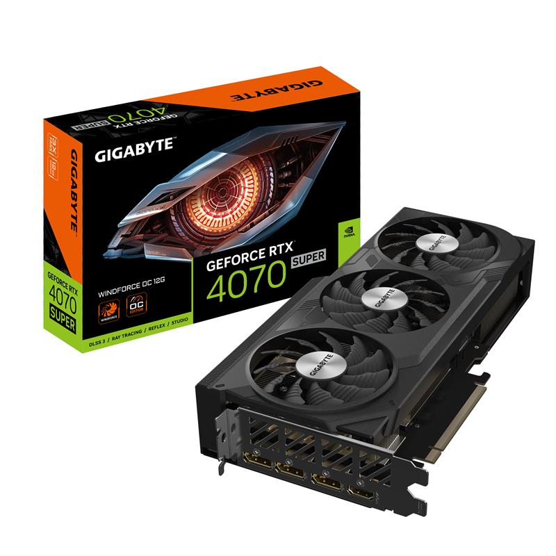 Gigabyte GeForce RTX 4070 SUPER WINDFORCE OC 12G NVIDIA 12 GB GDDR6X