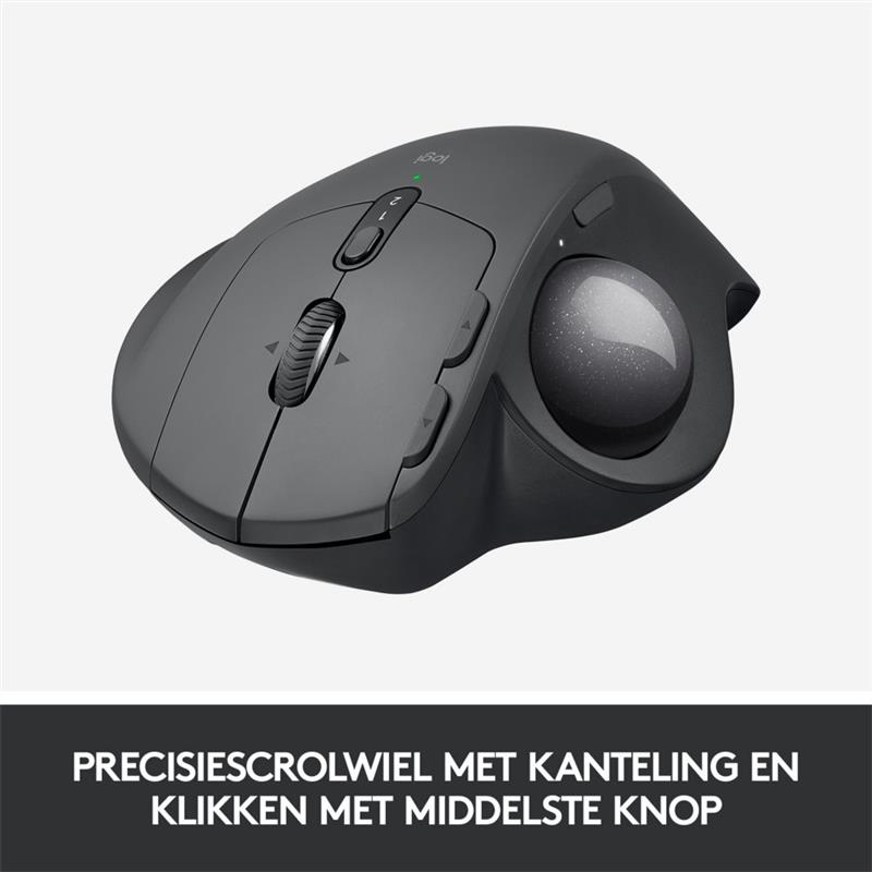 Logitech MX Ergo muis RF draadloos + Bluetooth Trackball 440 DPI Rechtshandig