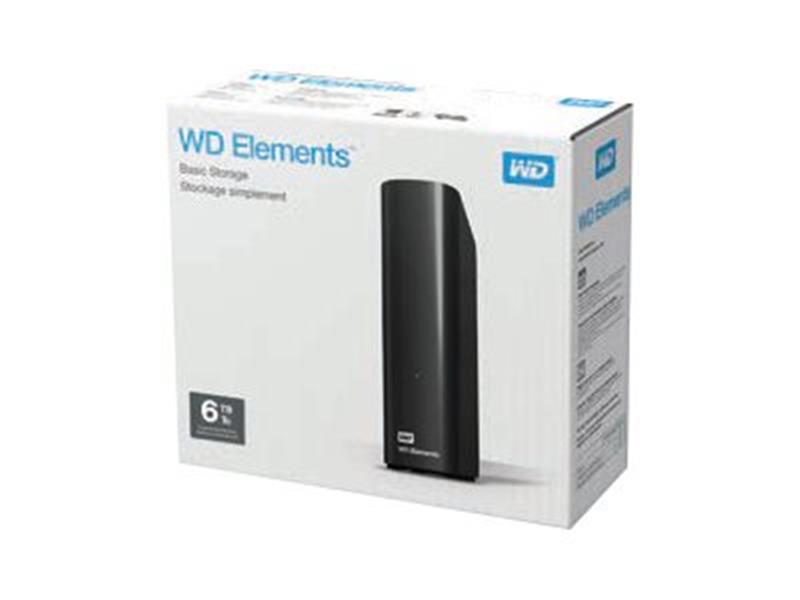 WD HDex 3.5 USB3 6TB Elements Desktop black