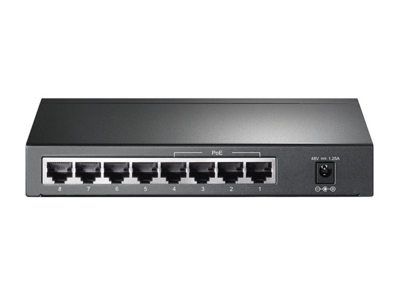 TP-LINK TL-SG1008P netwerk-switch Gigabit Ethernet (10/100/1000) Grijs Power over Ethernet (PoE)