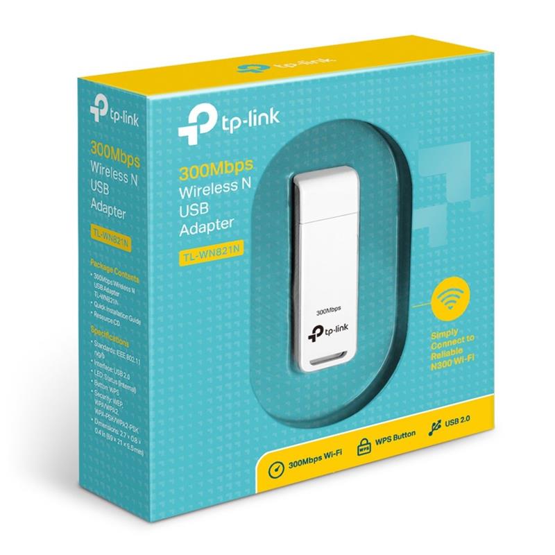 TP-LINK TL-WN821N netwerkkaart & -adapter WLAN 300 Mbit/s