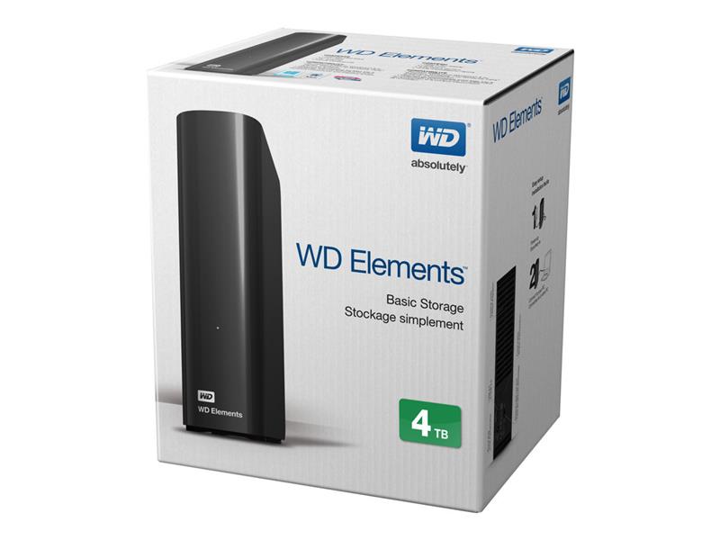 WD HDex 3.5 USB3 4TB Elements Desktop black