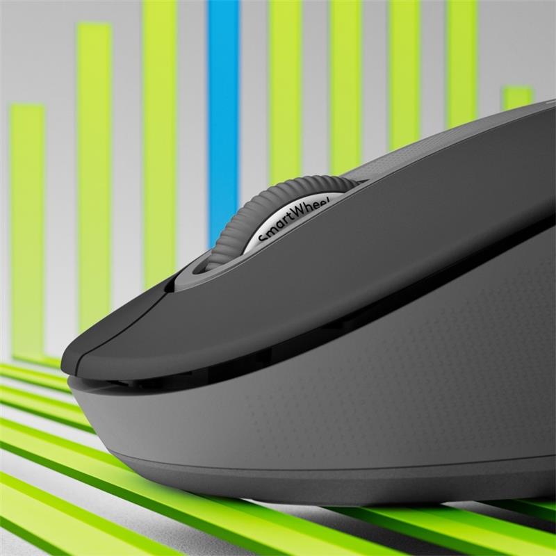 Logitech Signature M650 L Linkshandige Draadloze Muis - Voor grotere, linkerhanden, 2 jaar batterijduur, stil klikken, aanpasbare zijknoppen, Bluetoot