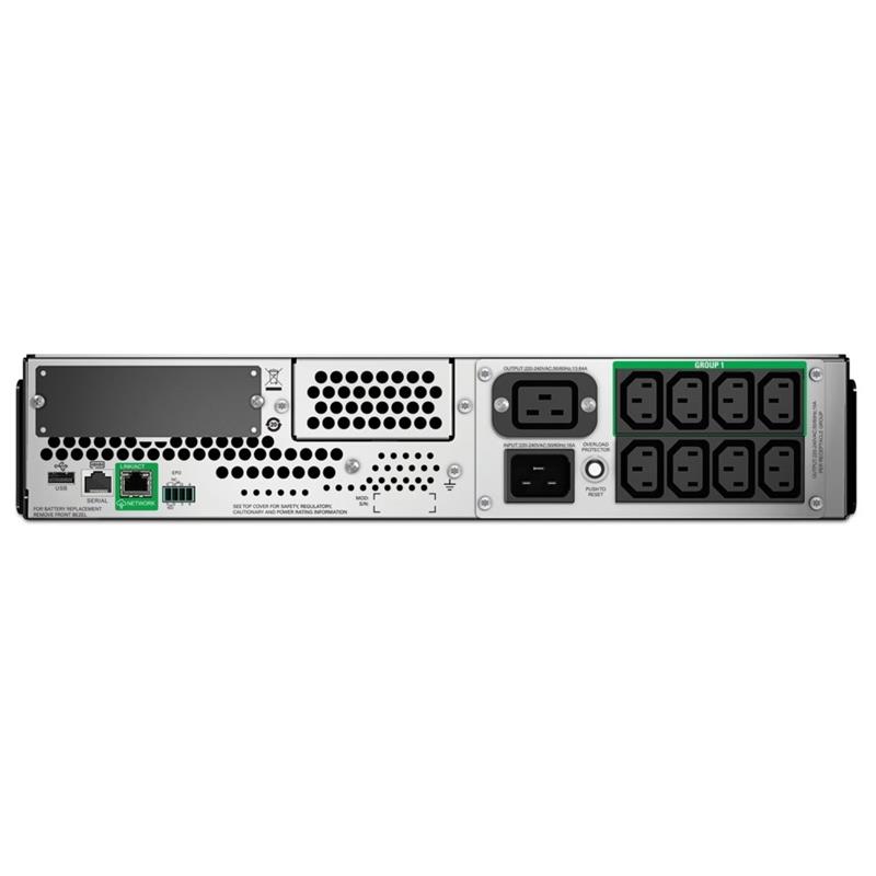 APC Smart-UPS SMT3000RMI2UC Noodstroomvoeding - 8x C13, 1x C19, USB, Rack Mountable, SmartConnect, 3000VA