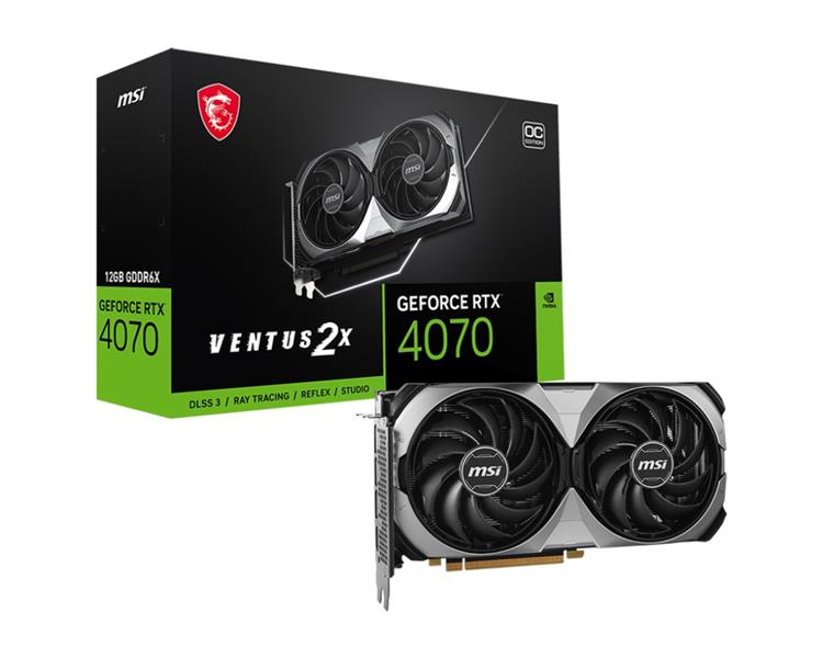 MSI GeForce RTX 4070 VENTUS 2X E 12G OC NVIDIA 12 GB GDDR6X